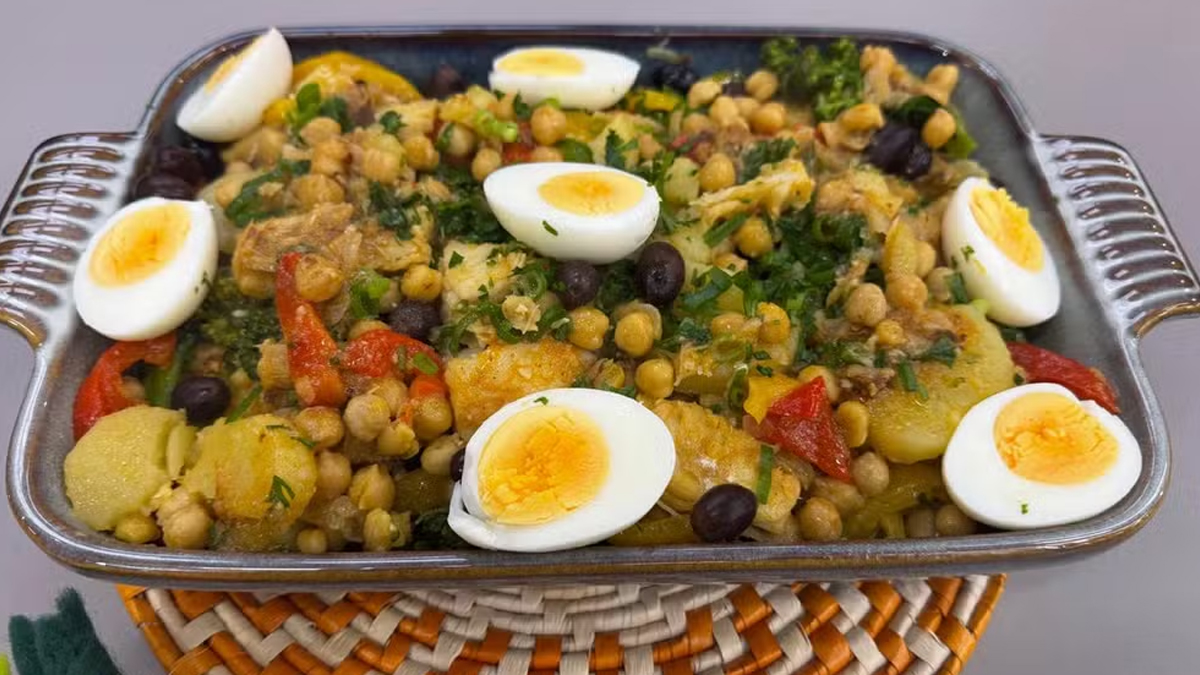 Como Fazer Bacalhau com Grão-de-Bico Receita Simples, Sabor Surpreendente!