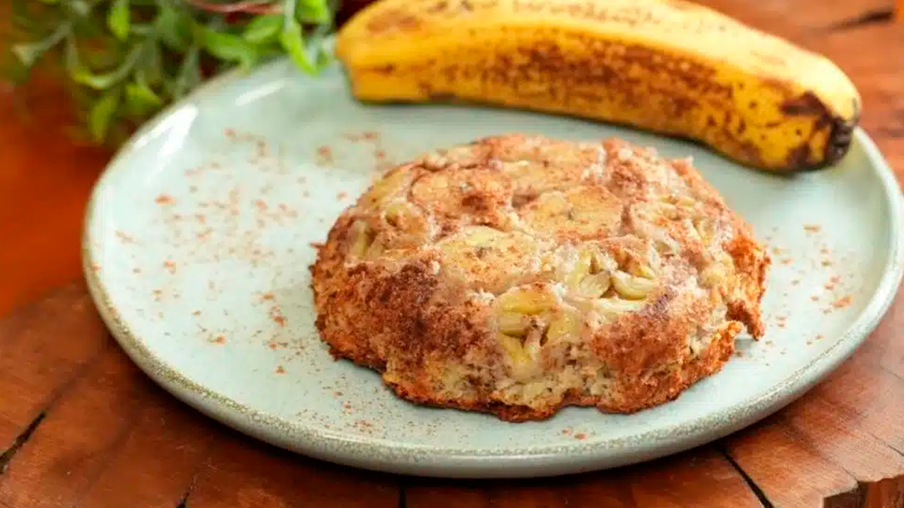 Receita de Bolo de Banana na Air Fryer